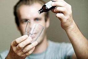 Medical drops from alcoholism