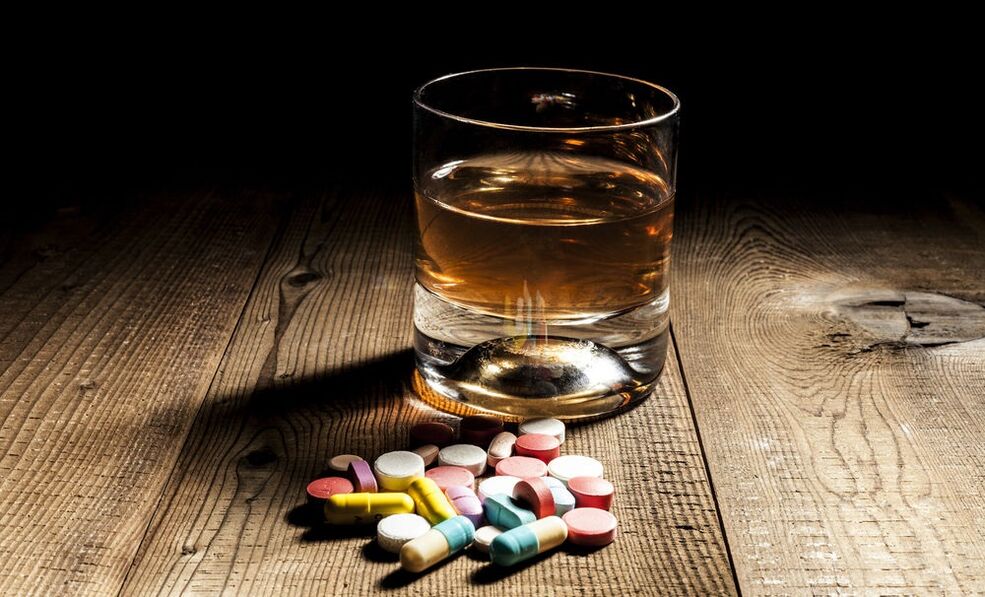 Alcohol and its use with pills
